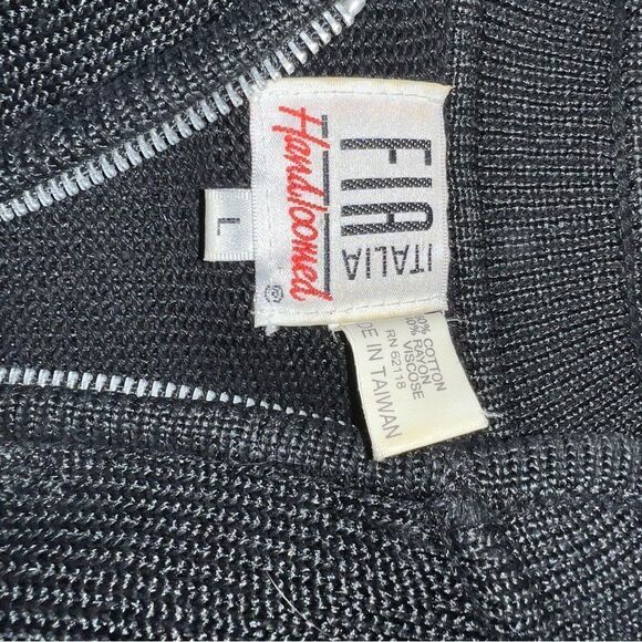 Fia Italia size L Vintage Black Knit Sweater - Picture 2 of 5